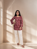 House of Maudi- Heer back dori Brown short kurti
