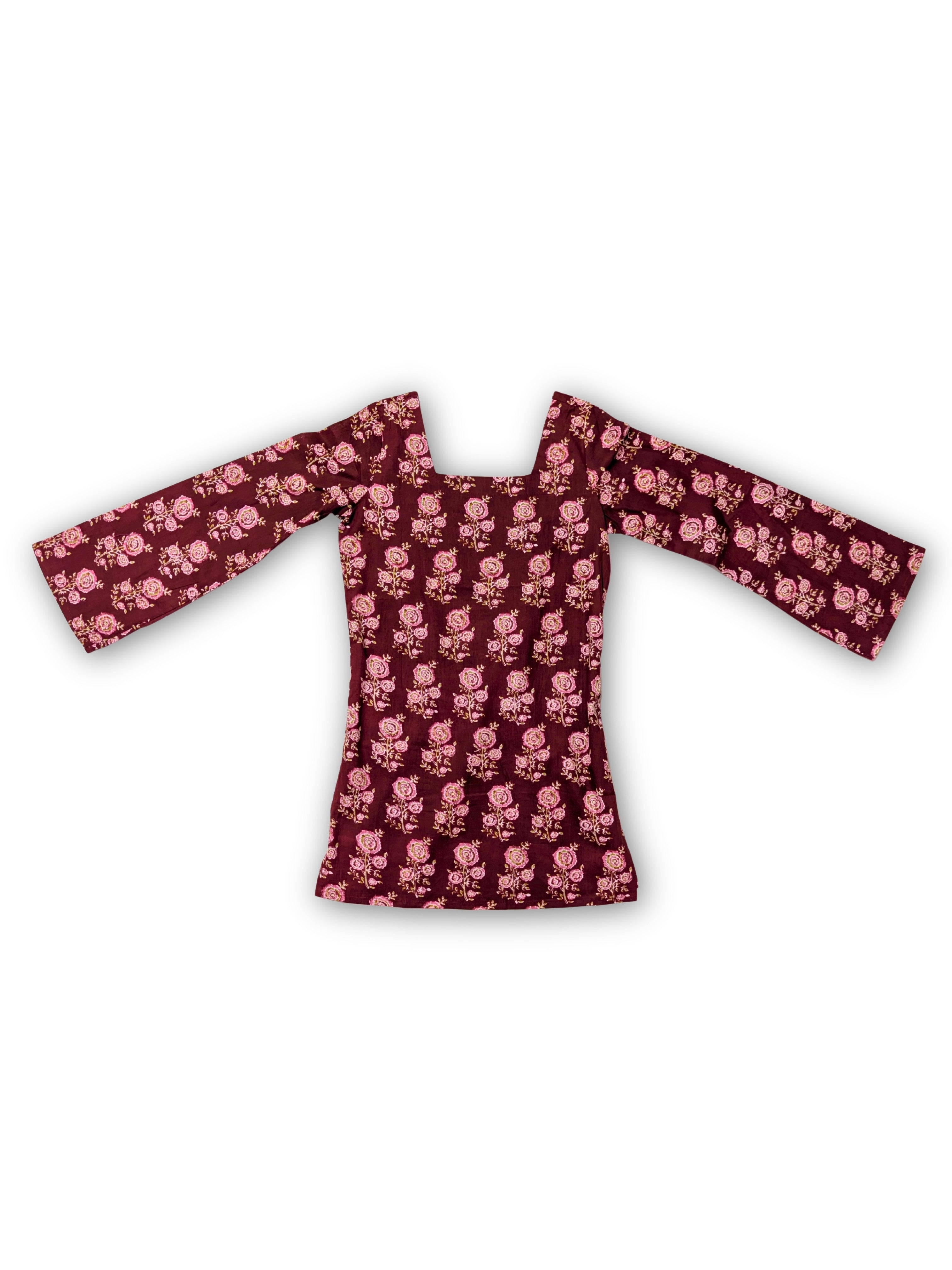 House of Maudi- Heer back dori Brown short kurti